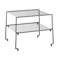 Set of 2 stackable shelves