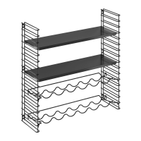 Shelving unit with bottle holders